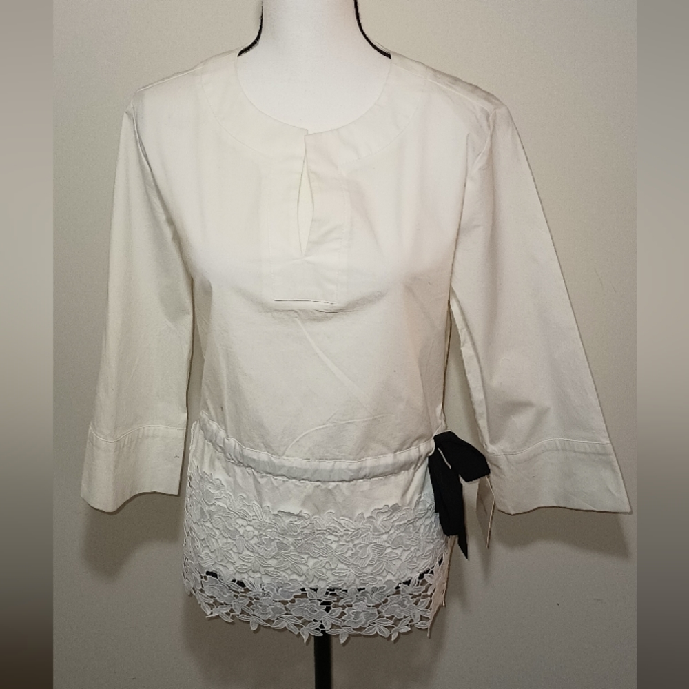 NWT Ellen Tracy Stretch Blouse (M) - Picture 2 of 8